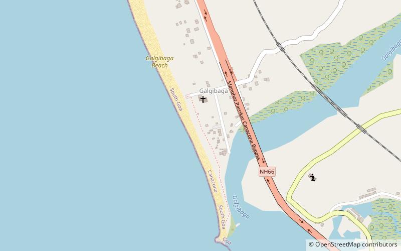 Galgibaga Beach Goa location map