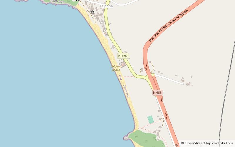 Talpona Beach location map