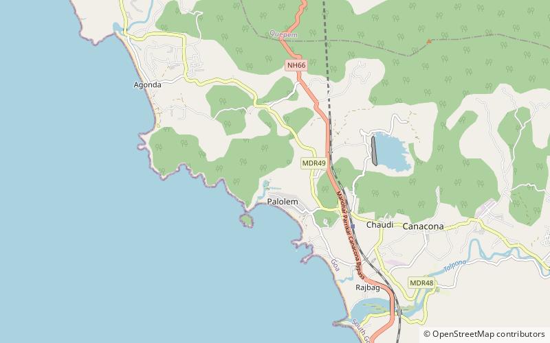 Canacona taluk location map