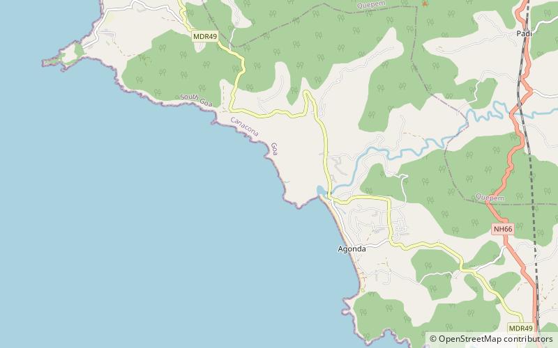 Cola Beach location map
