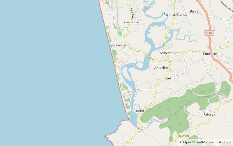 cavelossim beach location map