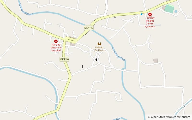 quepem taluk location map