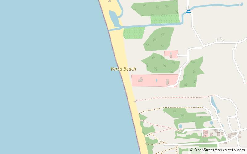 varca beach location map