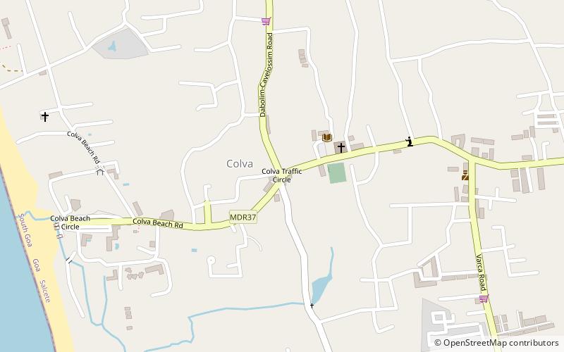 colva traffic circle location map