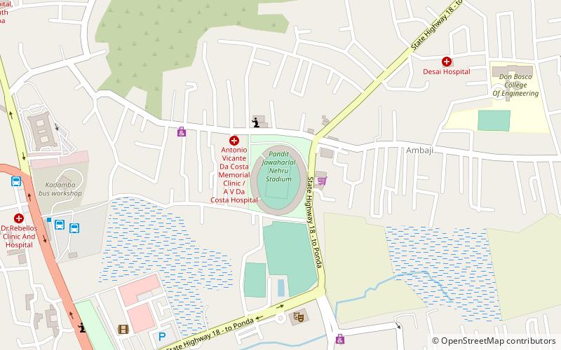 Fatorda Stadium location map