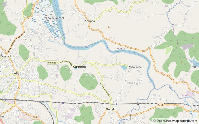 Curtorim location map