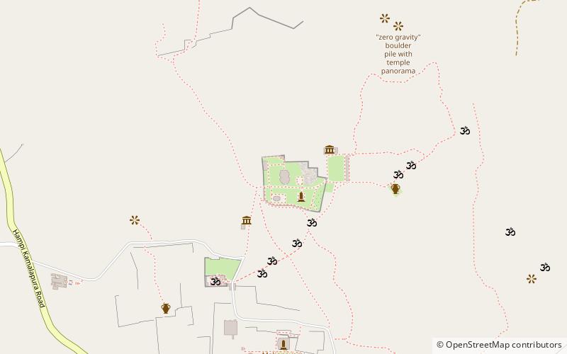 zanana enclosure hampi location map