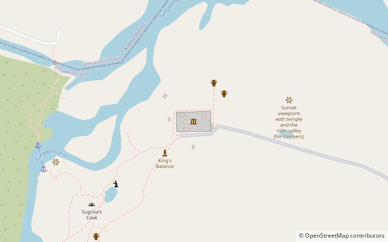 vitthala temple hampi location map