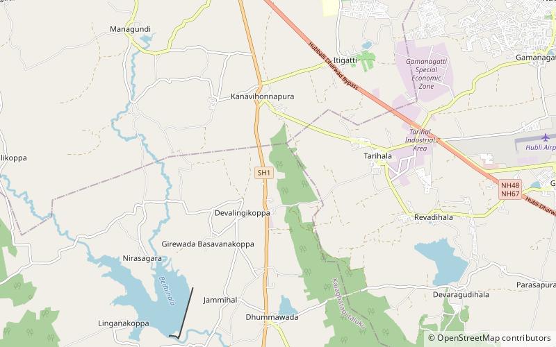 kle institute of technology dharwad location map