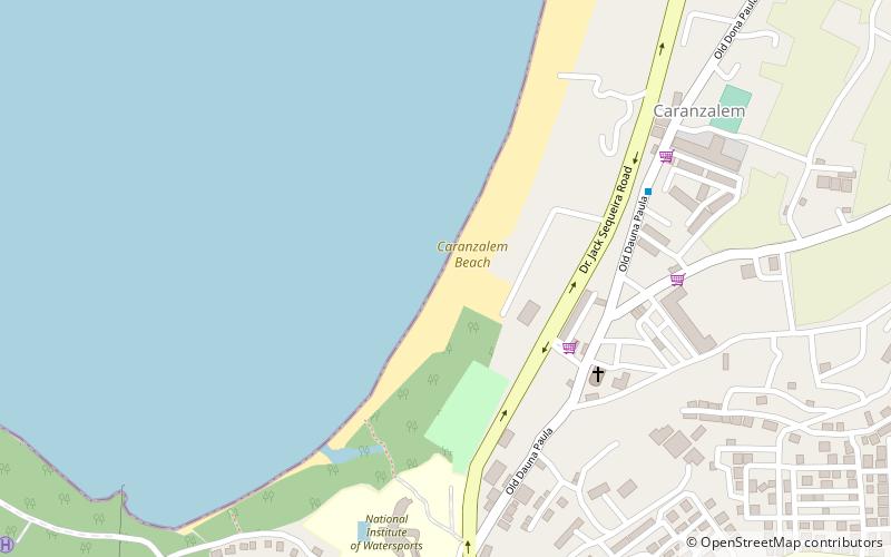 caranzalem beach dona paula location map