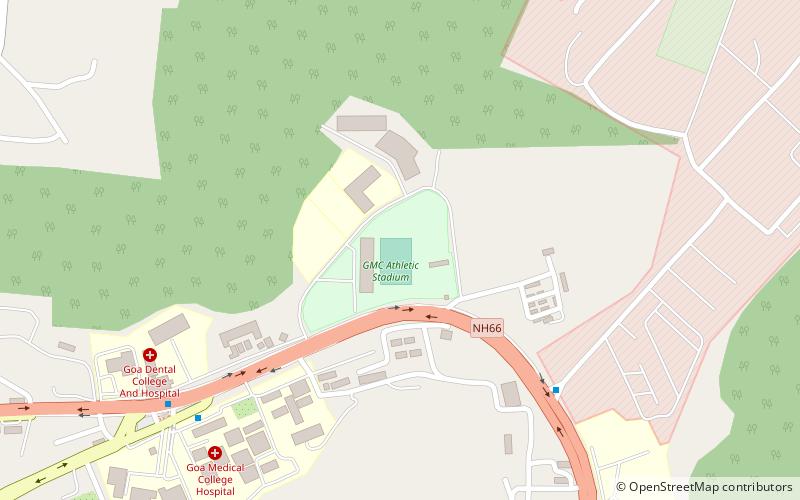 GMC Athletic Stadium location map