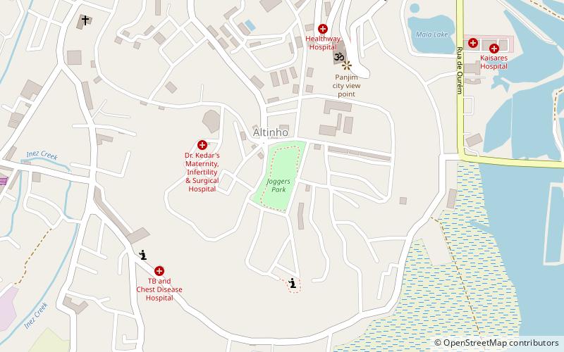 joggers park panaji location map