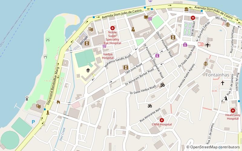 18th june road panaji location map