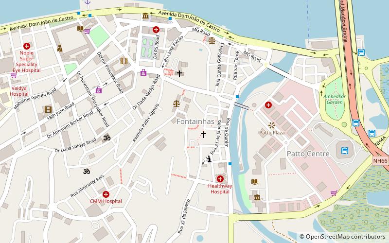 Fontainhas location map