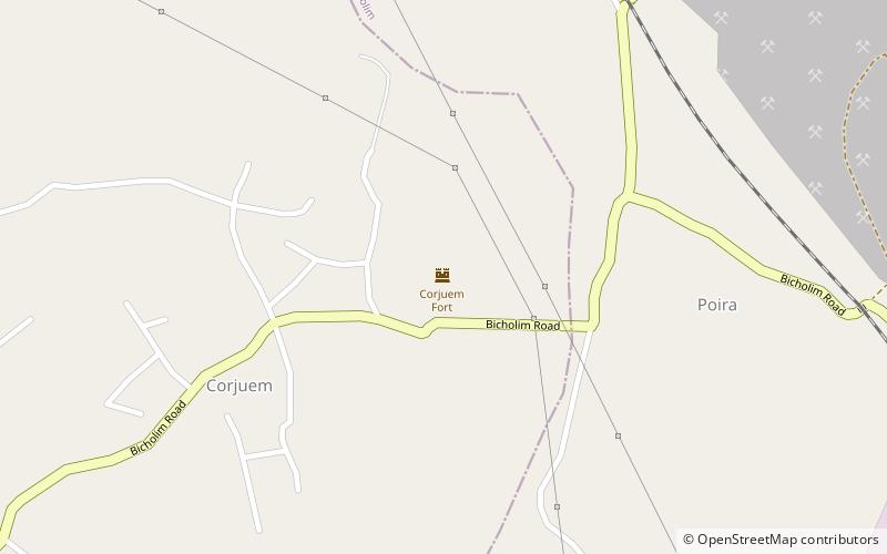 Corjuem Fort location map