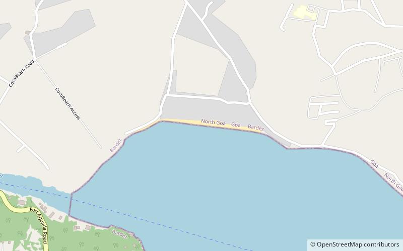 coco beach panaji location map