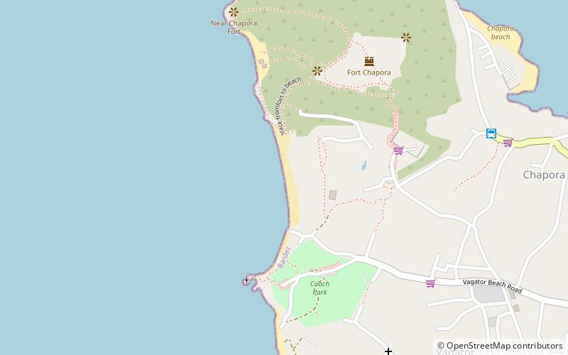 small vagator beach location map