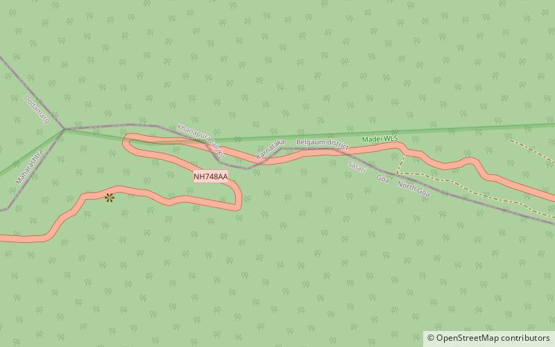 chorla ghat mhadei wildlife sanctuary location map