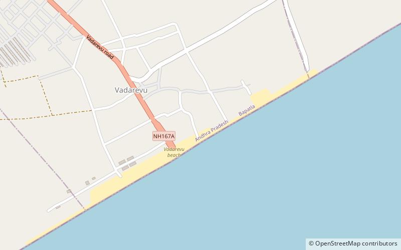 vodarevu beach location map