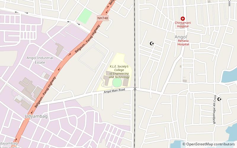 kle college of engineering belgaum location map