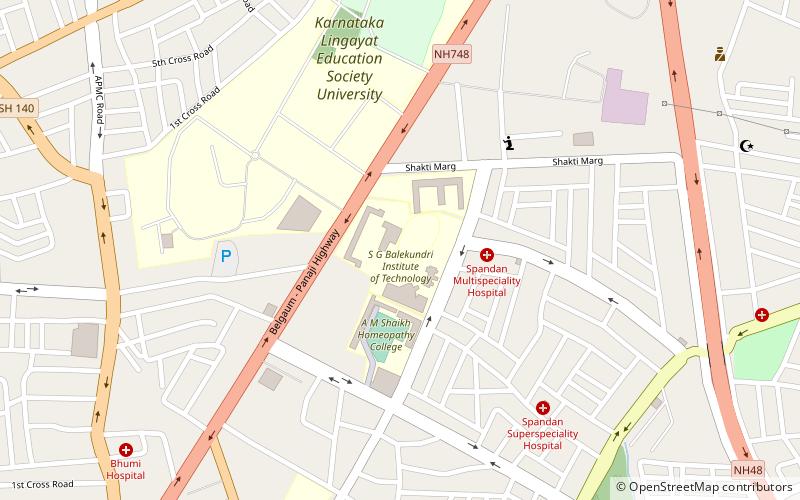 S.G. Balekundri Institute of Technology location map