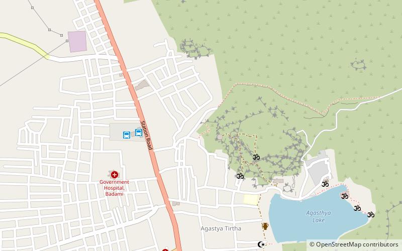 malegitti shivalaya badami location map