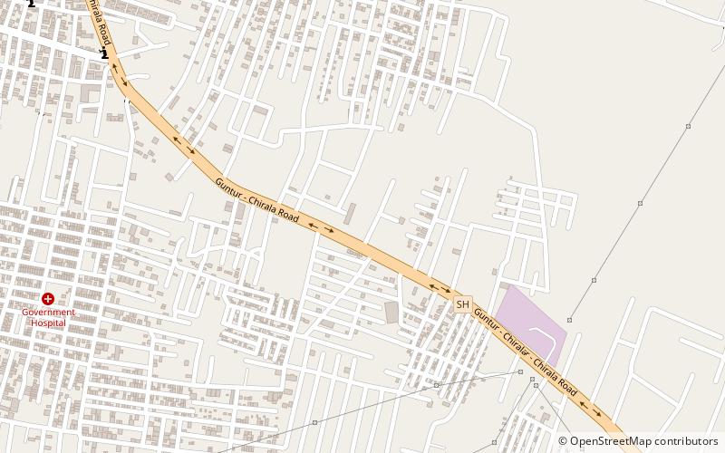 andhra muslim college guntur location map