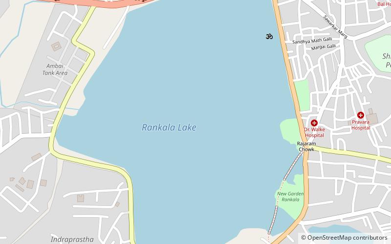 Rankala Lake location map