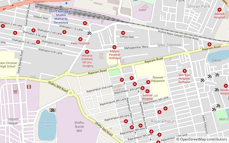rajaram college kolhapur location map