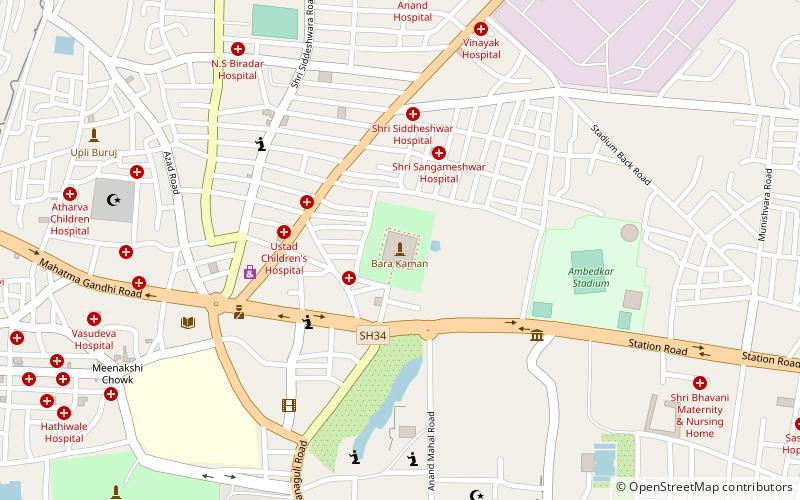 bara kaman distrito de bijapur location map