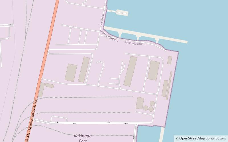 Kakinada Port location map