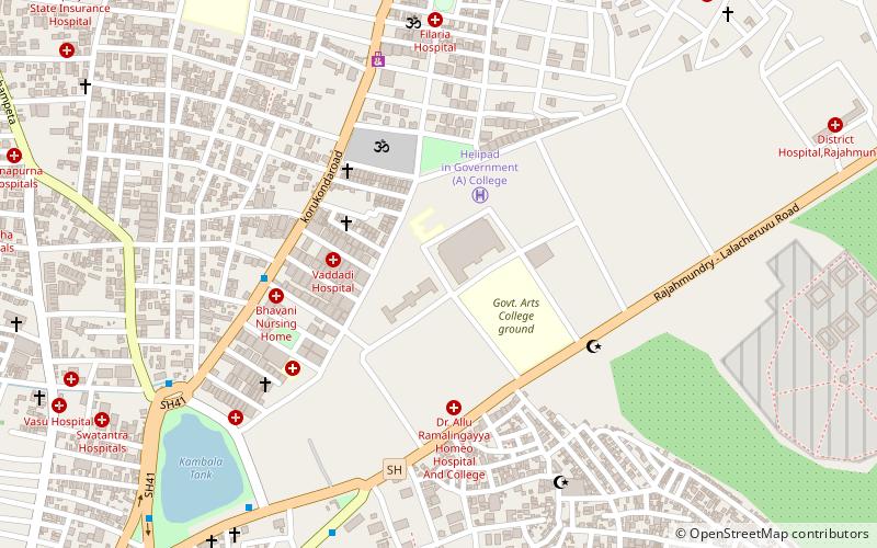 government college rajahmundry location map