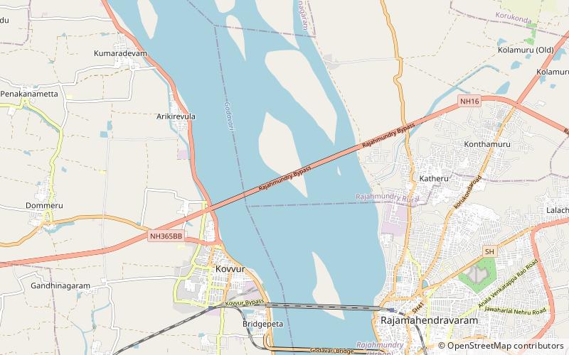 Godavari Fourth Bridge location map