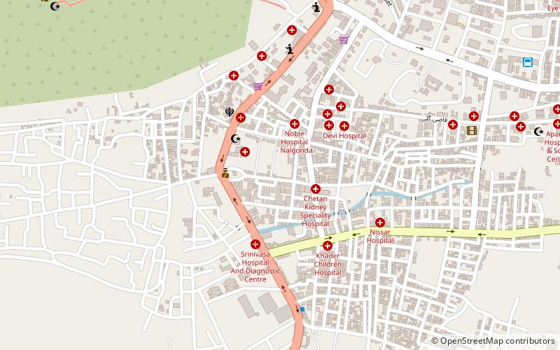 Bhongir Fort location map