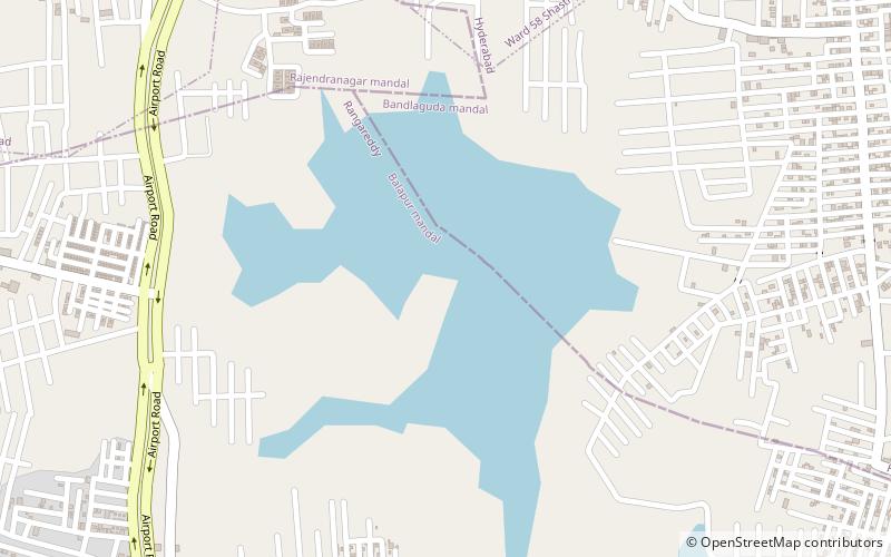 umda sagar lake hajdarabad location map