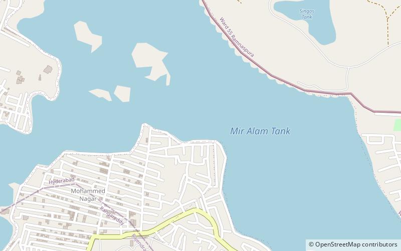 Mir Alam Tank location map
