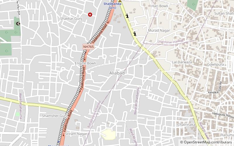 aliabad hyderabad location map