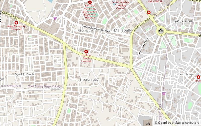 asif nagar hajdarabad location map