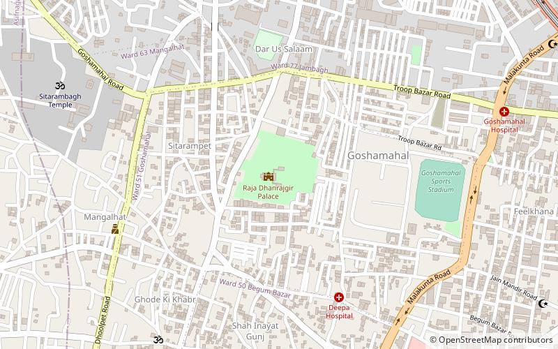 gyan bagh palace hajdarabad location map