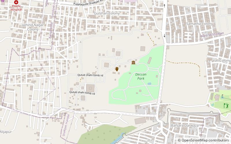 qutub shahi tombs site museum hyderabad location map