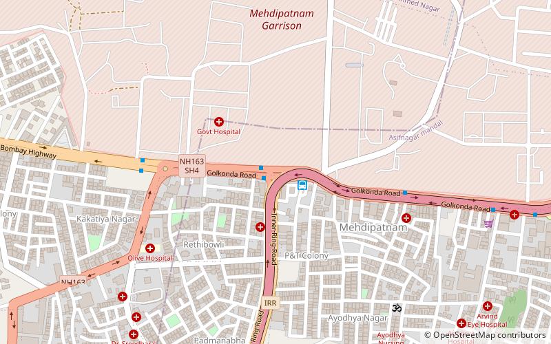 mehdipatnam hyderabad location map