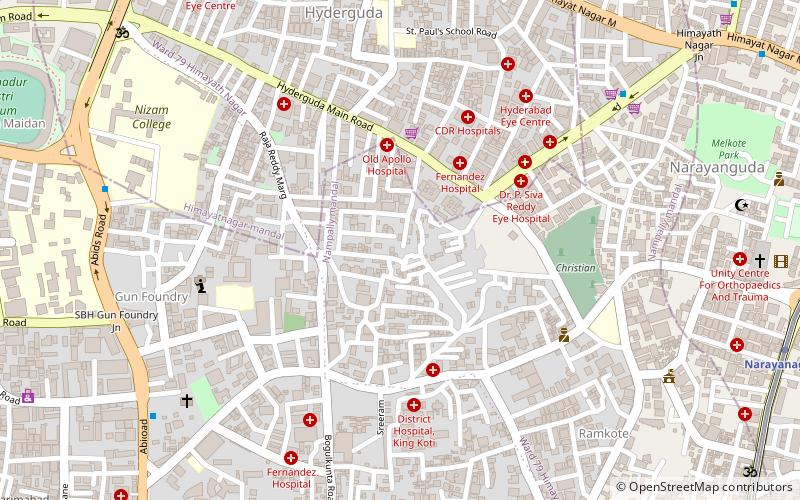 Hyderguda location map