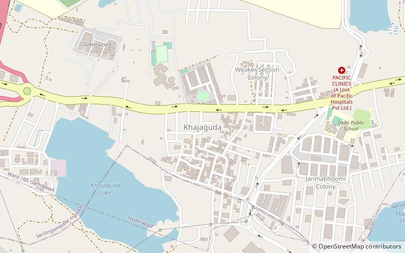 khajaguda location map
