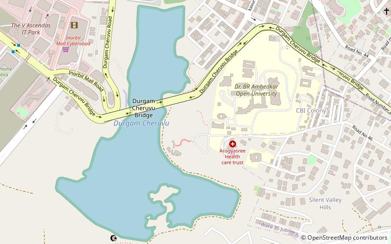 Durgam Cheruvu location map