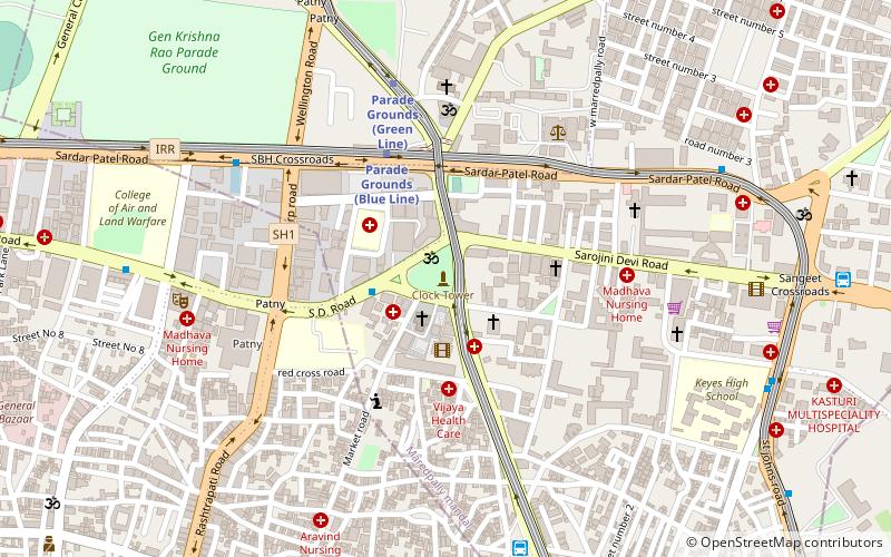 Secunderabad Clock Tower location map