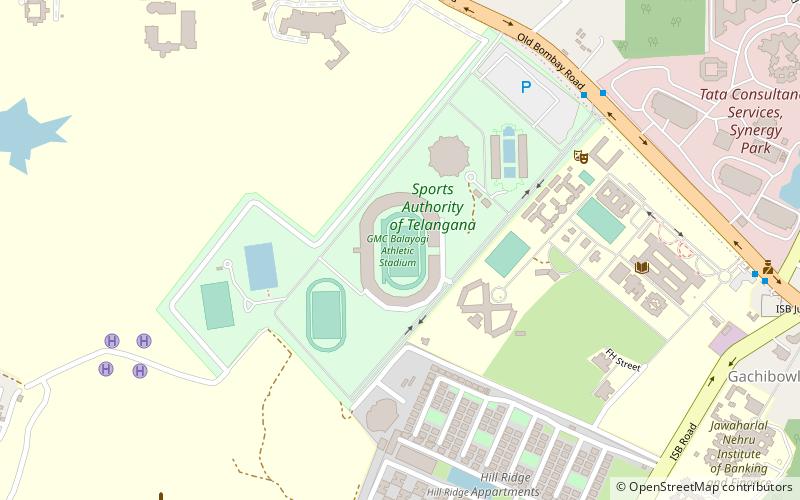 Gachibowli-Stadion location map