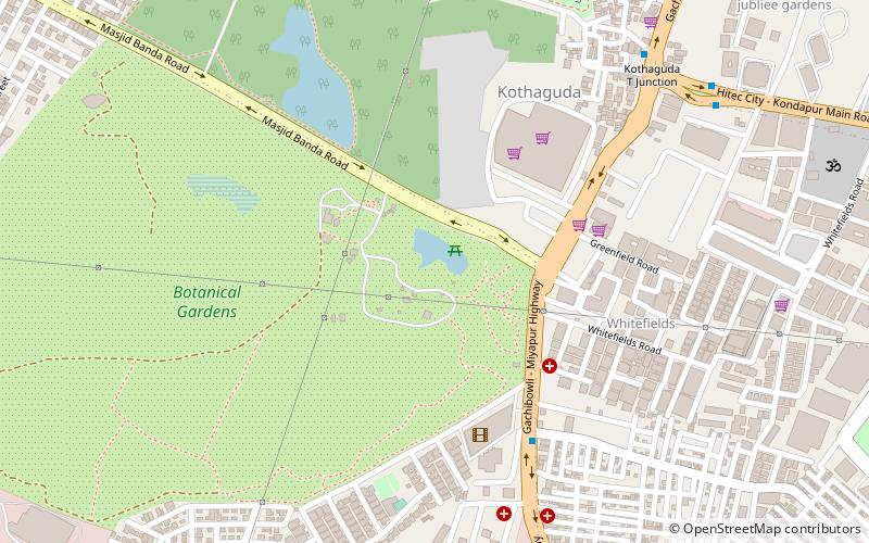 Botanical Gardens location map