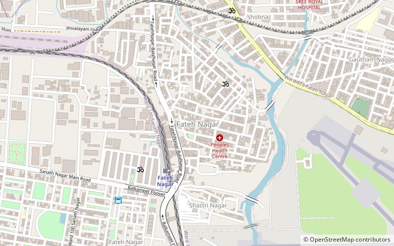 fateh nagar mmts station hajdarabad location map