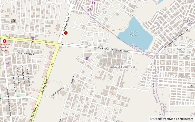 borabanda hajdarabad location map