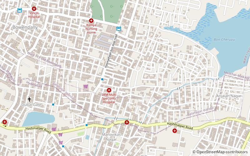 hasmathpet hajdarabad location map